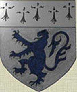 A blue lion on a shield
Description automatically generated