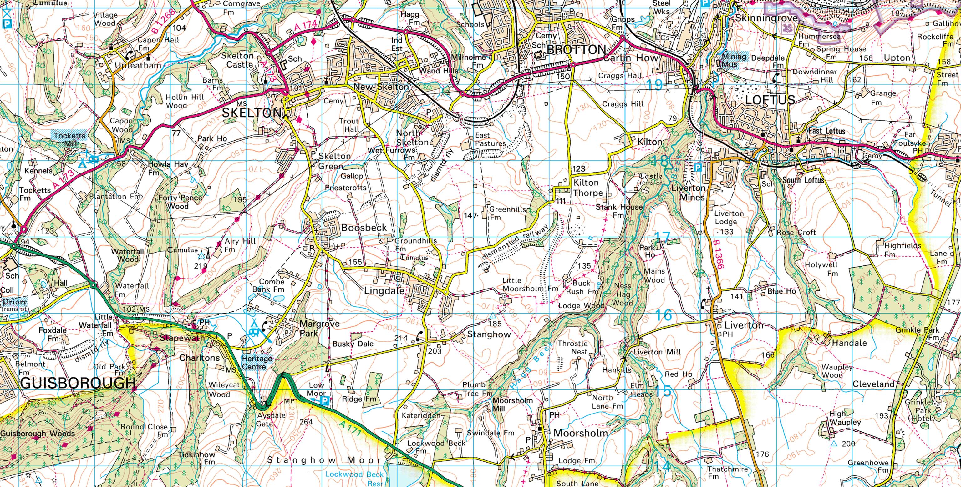 A map of a route
Description automatically generated