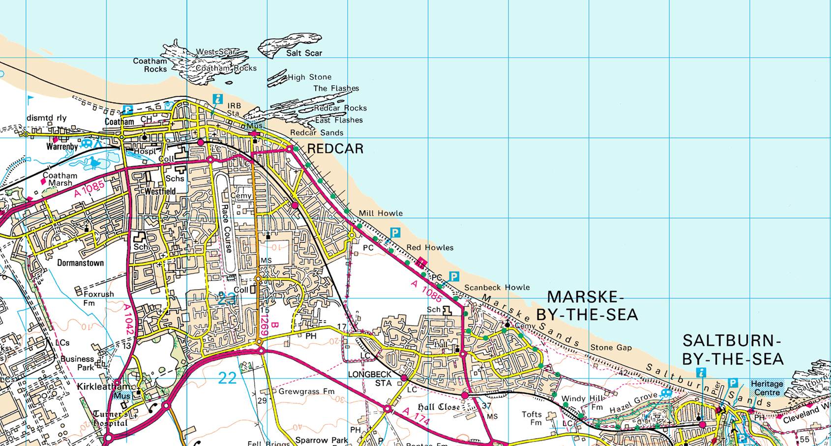 A map of a beach
Description automatically generated