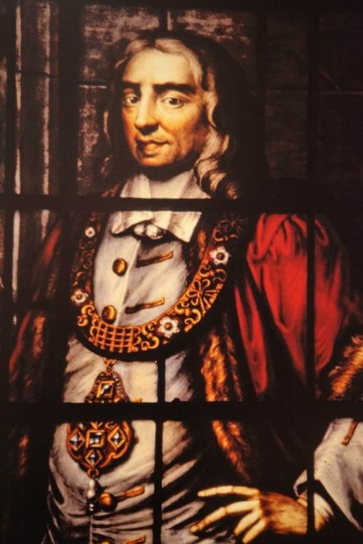 A close-up of a painting of a person
Description automatically generated