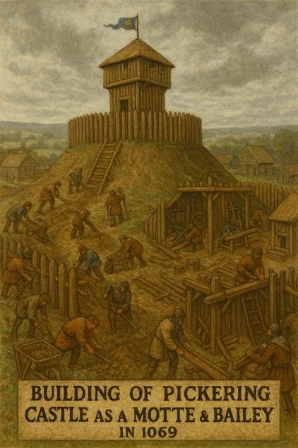 A painting of people working on a structure
AI-generated content may be incorrect.