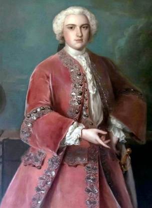 A painting of a person in a red robe
Description automatically generated